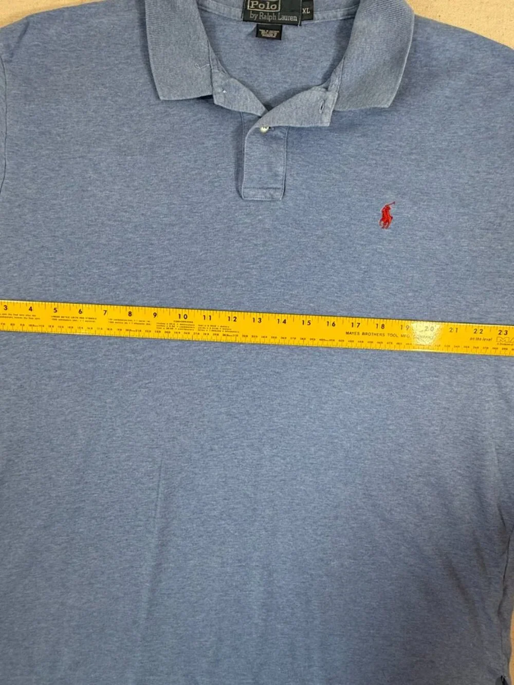 Polo Ralph Lauren Light Blue Polo Shirt Men's XL Short Sleeve Embroidered Logo